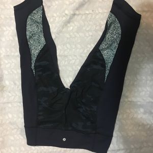 Lululemon Blue Camo Crops 10